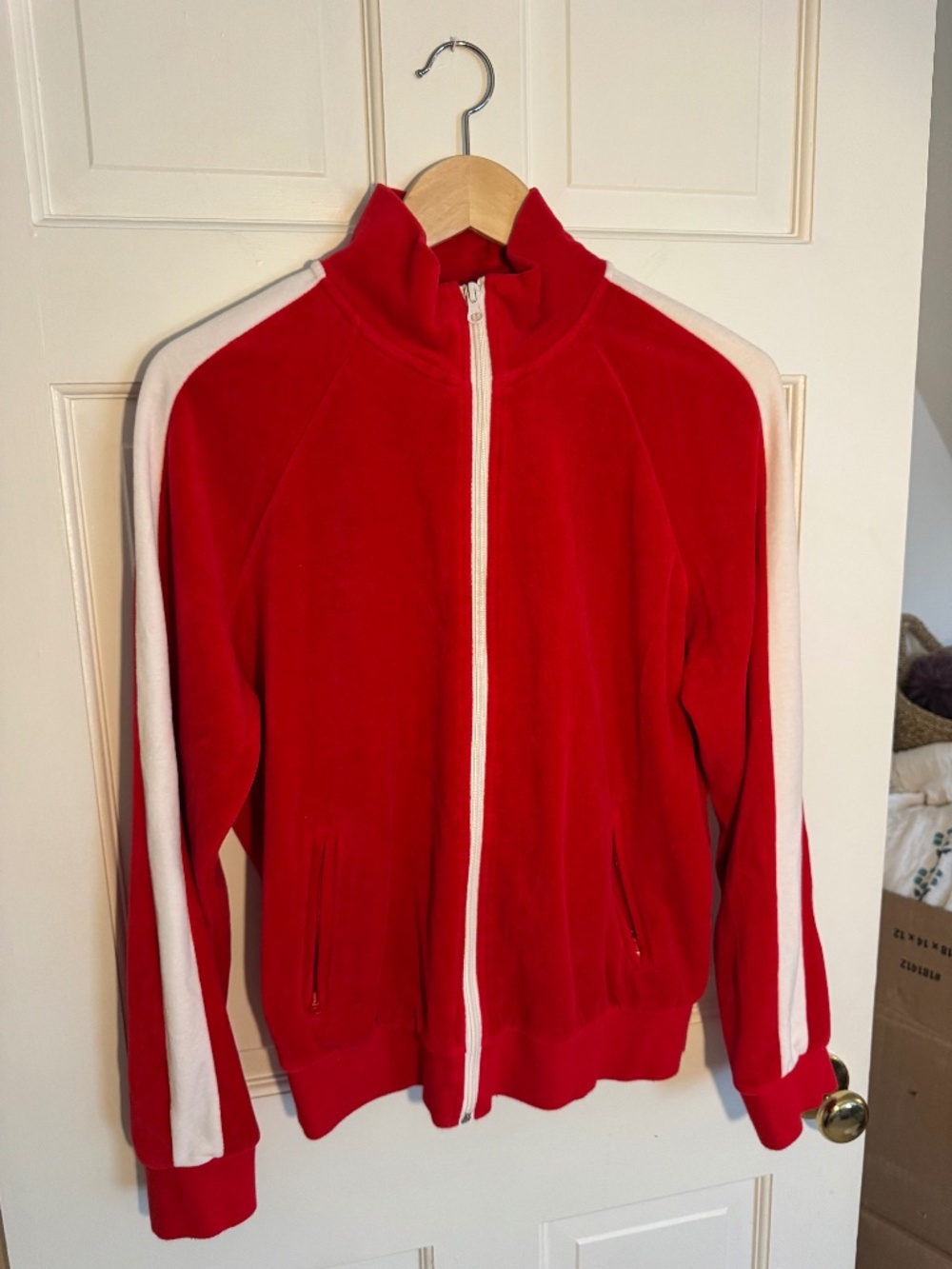 Velor zip up